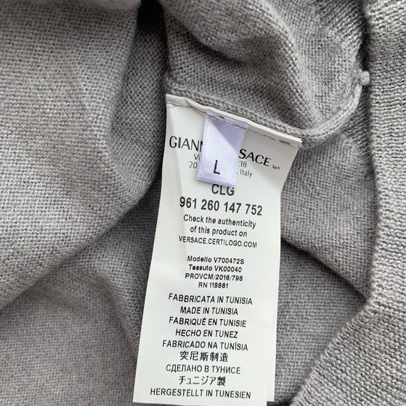 Versace Collection Medusa Knit Sweatshirt - Picture 10 of 10